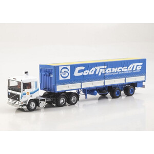 масштабные модели грузовика Volvo F12 с полуприцепом Fruehauf Savoyarde 1 43