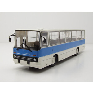 масштабные модели автобуса Ikarus 260.51 1975 белый с синим 1 43
