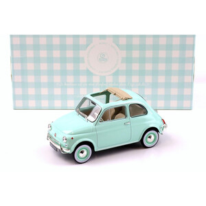 масштабные модели автомобиля FIAT 500 L 1968 голубой 1 18