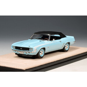 масштабные модели автомобиля Chevrolet Camaro RS SS Convertible (Закрытый) 1969, голубой 1 43