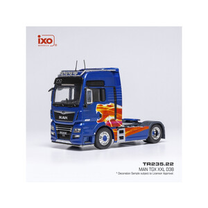 масштабные модели грузовика MAN TGX XXL D38 2020 седельный тягач, синий с графикой 1 43