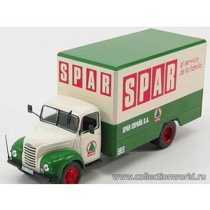 масштабные модели грузовика Ebro B-35 SPAR фургон white-green 1962. 1 43