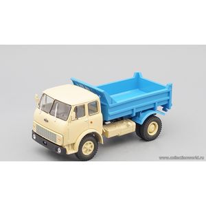 масштабные модели грузовика МАЗ 5549 самосвал (1977) классик бежевый с синим 1 43