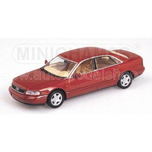 масштабные модели автомобиля AUDI A 8 1994 ISIS RED/BEIGE 1 43