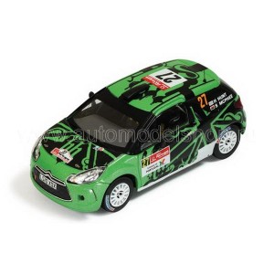 масштабные модели автомобиля CITROEN DS3 R3 №27 Rally Portugal IRC (G.Hunt - S.Marshall)2011 1 43