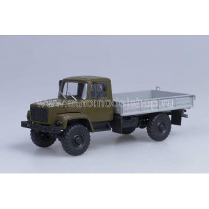 масштабные модели грузовика ГОРЬКИЙ 3308 4х4 (двигатель ЗМЗ-513) бортовой 1 43
